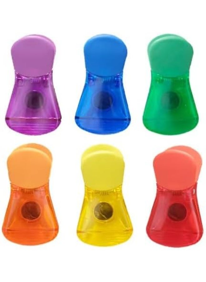 6PCS Colorful Magnetic Bag Clips for Snacks & Food Storage – Sealing Clips with Strong Hold, Fridge Organizer, Multi-Purpose Kitchen - Image 1